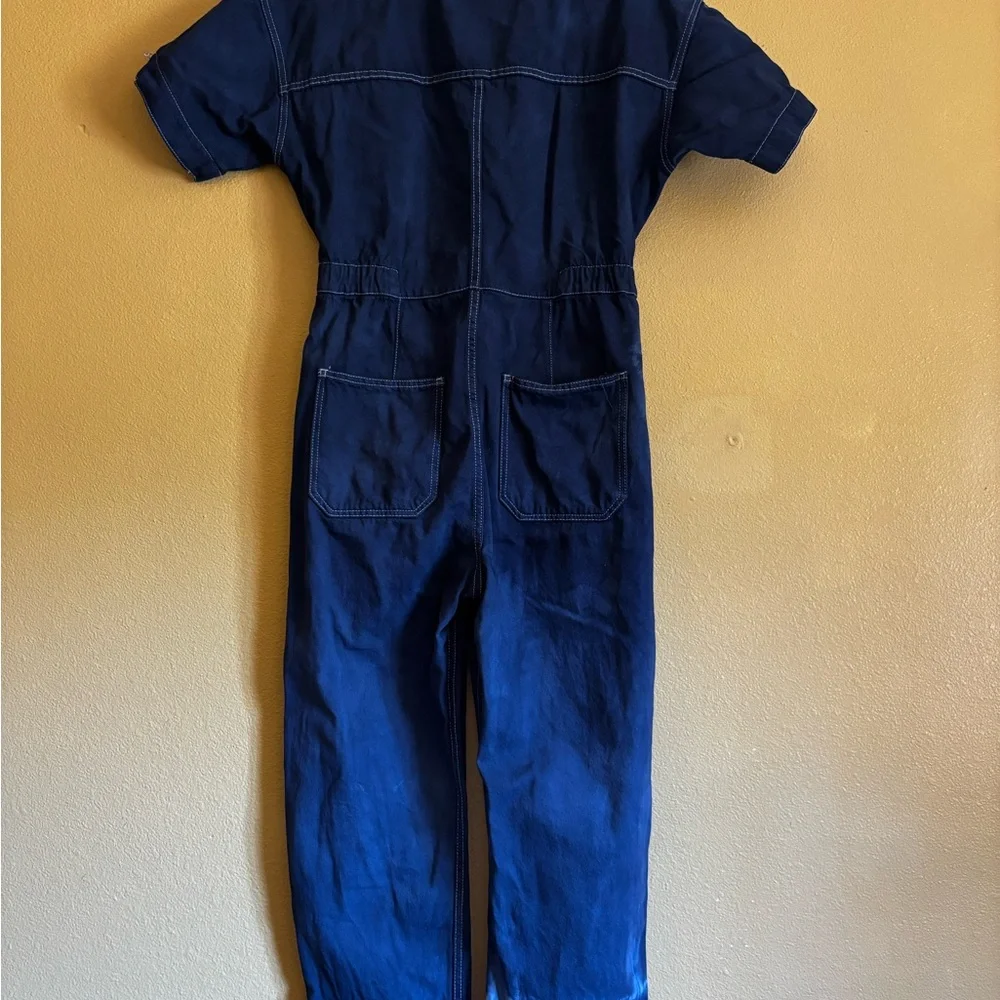 We The Free Blue Jumpsuit- Denim Hand dyed- boho, streetwear Size Small - Picture 11 of 14